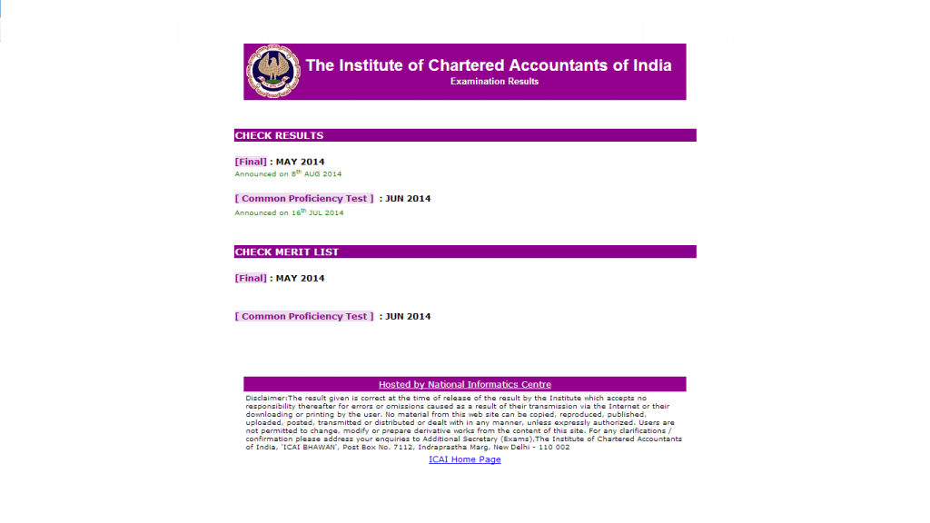 CA Result CPT IPCC Final July 2026 @ icaiexam.icai.org (Declared)