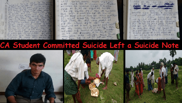 Ca Student Committed Suicide and left a note