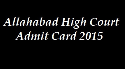 Allahabad High Court Group D Result 2015