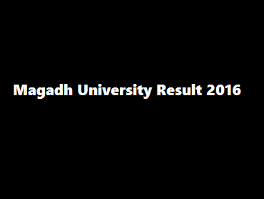 Magadh University Result 2016