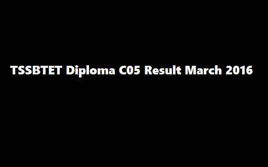 TSSBTET Diploma Results Nov/Dec 2016