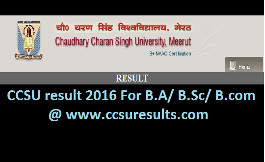 CCSU result 2016 At www.ccsuresults.com