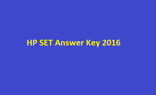 HP SET Result 2016