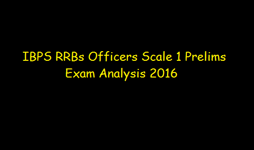 IBPS RRBs Officers Scale Result 2016 Score Card PO Mains Cut off Merit List