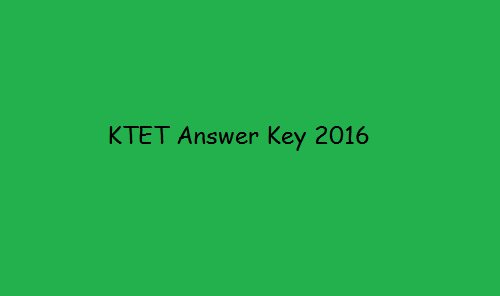 KTET Answer Key 2017