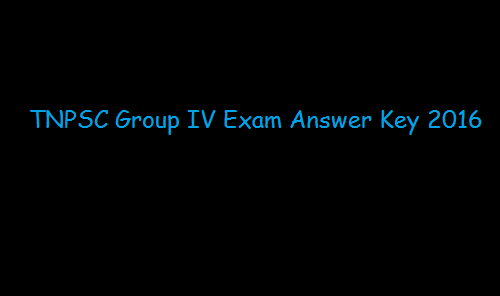 TNPSC Group IV Result 2016 @ tnpsc.gov.in