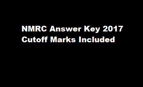 NMRC Answer Key 2017