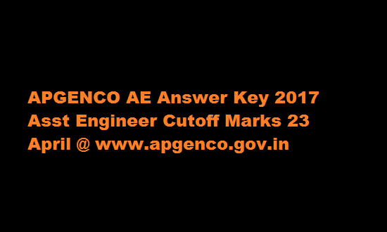 APGENCO AE Result 2017 Asst Engineer Cutoff Marks @ www.apgenco.gov.in