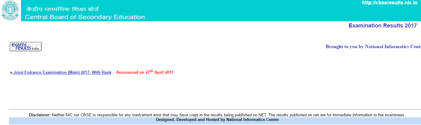 CBSE 12th Result 2017 CBSE XIIth (Plus Two) School Wise Results online at cbseresults.nic.in