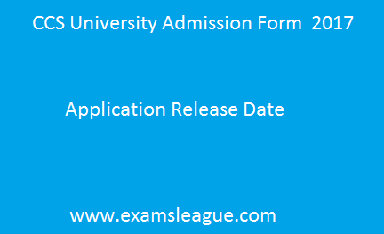 CCS University Admission Form 
