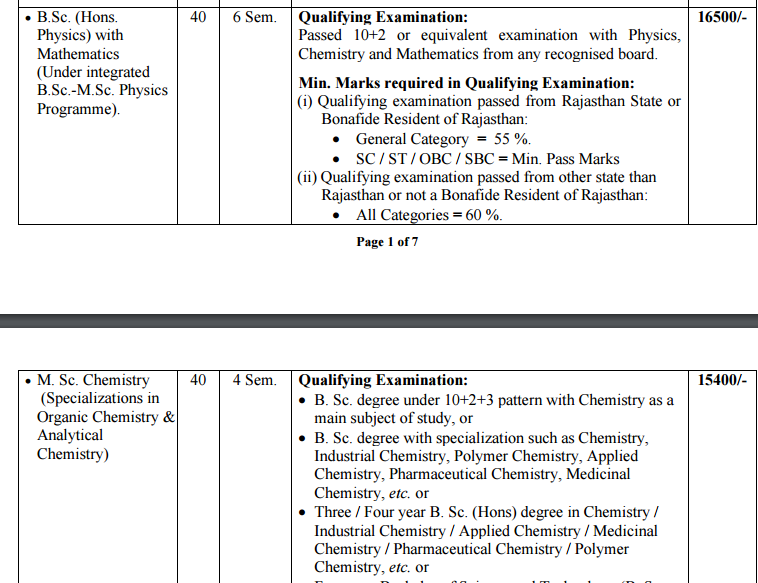 Kota University Admission Form 2020 Uok Ug Pg Application Form Date