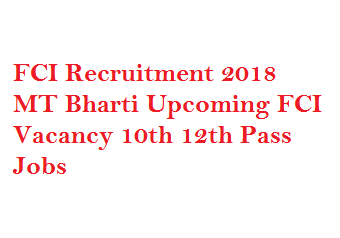 FCI Recruitment 2018