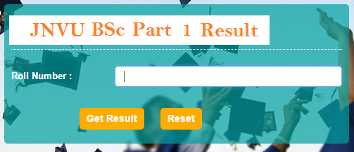 JNVU BSc 1st Year Result 2018