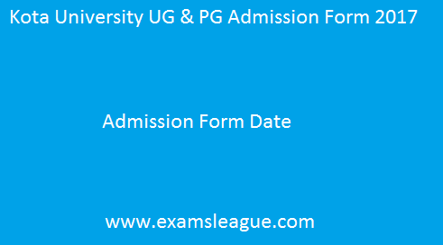Kota University Admission Form