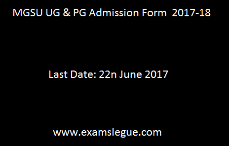 MGSU Admission Form 