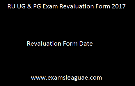 RU Revaluation Form 2020 Uniraj UG & PG Exam Rechecking Fees ...