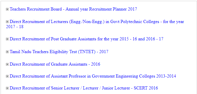 TRB PG Assistant Answer Key 2017