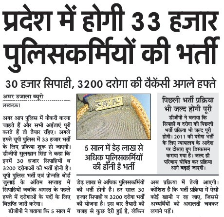 UP Police Constable Recruitment 2017