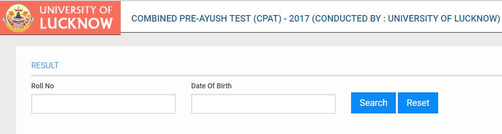 UP CPAT Result 2017