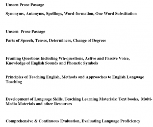 REET English Level 1 & 2 Syllabus 2026 Pdf Download