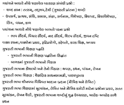 REET Gujarati Level 1 & 2 Syllabus 2017