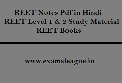 REET Notes Pdf in Hindi