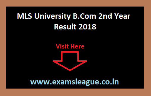 MLS University B.Com 2nd Year Result