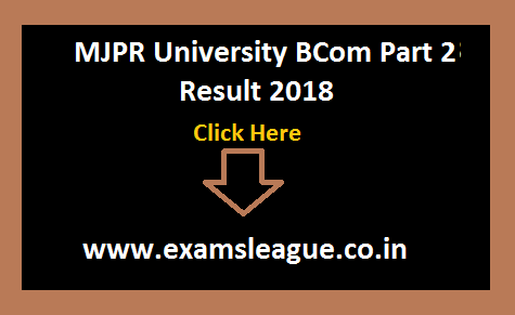 MJPR University BCom Part 2 Result 2018 B.Com 2nd Year Result Date NC/Regular