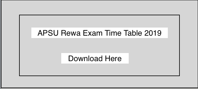 APSU Rewa BA BSC BCOM Time Table