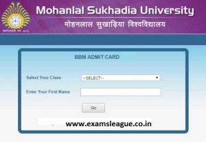 MLSU BA 1st Year Admit Card 2019