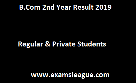 B.Com 2nd Year Result 2019