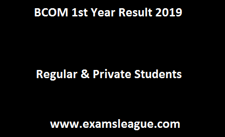 BCOM 1st Year Result 2019