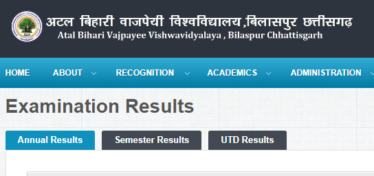 Bilaspur University BCom Result 2019