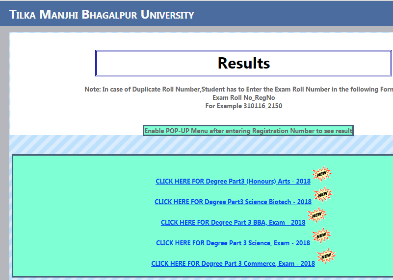 TMBU Part 3 Result 2019