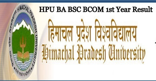 HPU BSC 1st Year Result 2019 