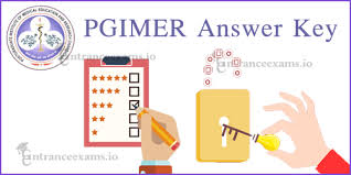 PGIMER JRF Answer Key 2019 