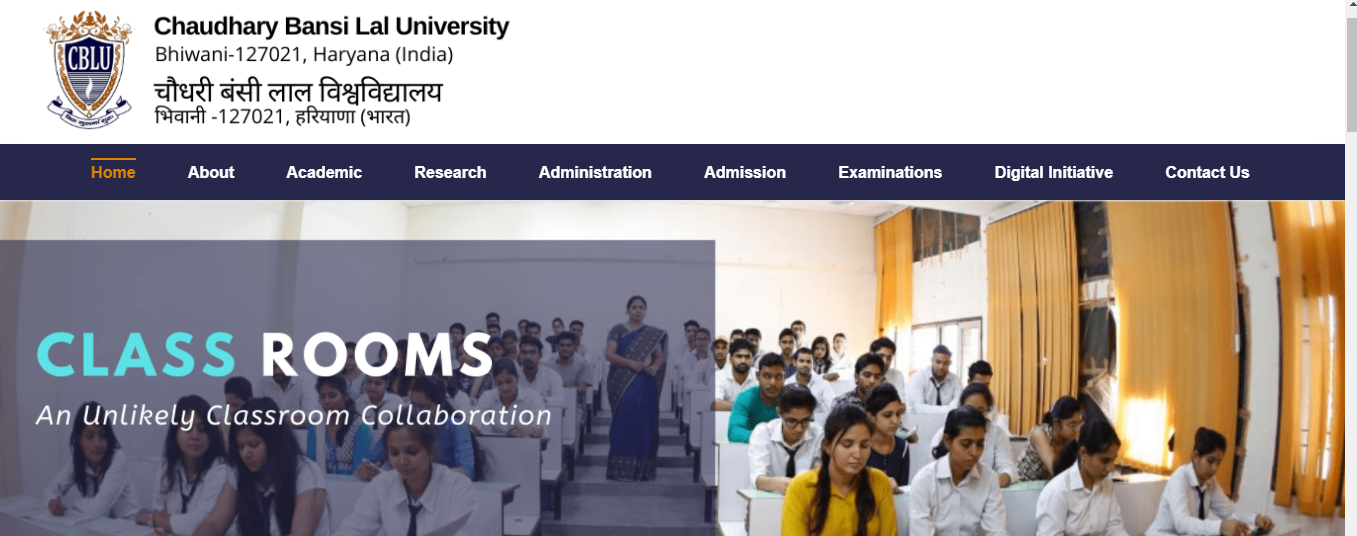 CBLU BA BSc BCom Date Sheet 2021  2nd 4th 6th Sem Time Table / Exam Schedule cblu.ac.in