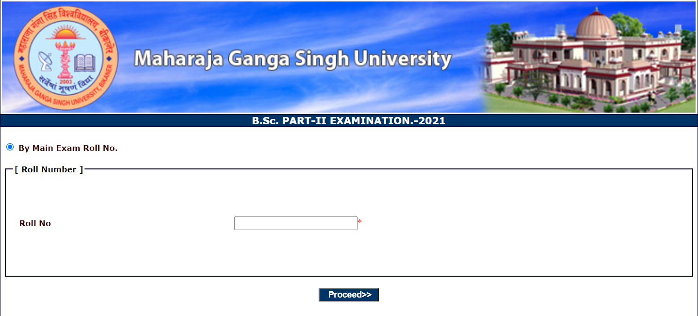 MGSU BSc 2nd Year Result